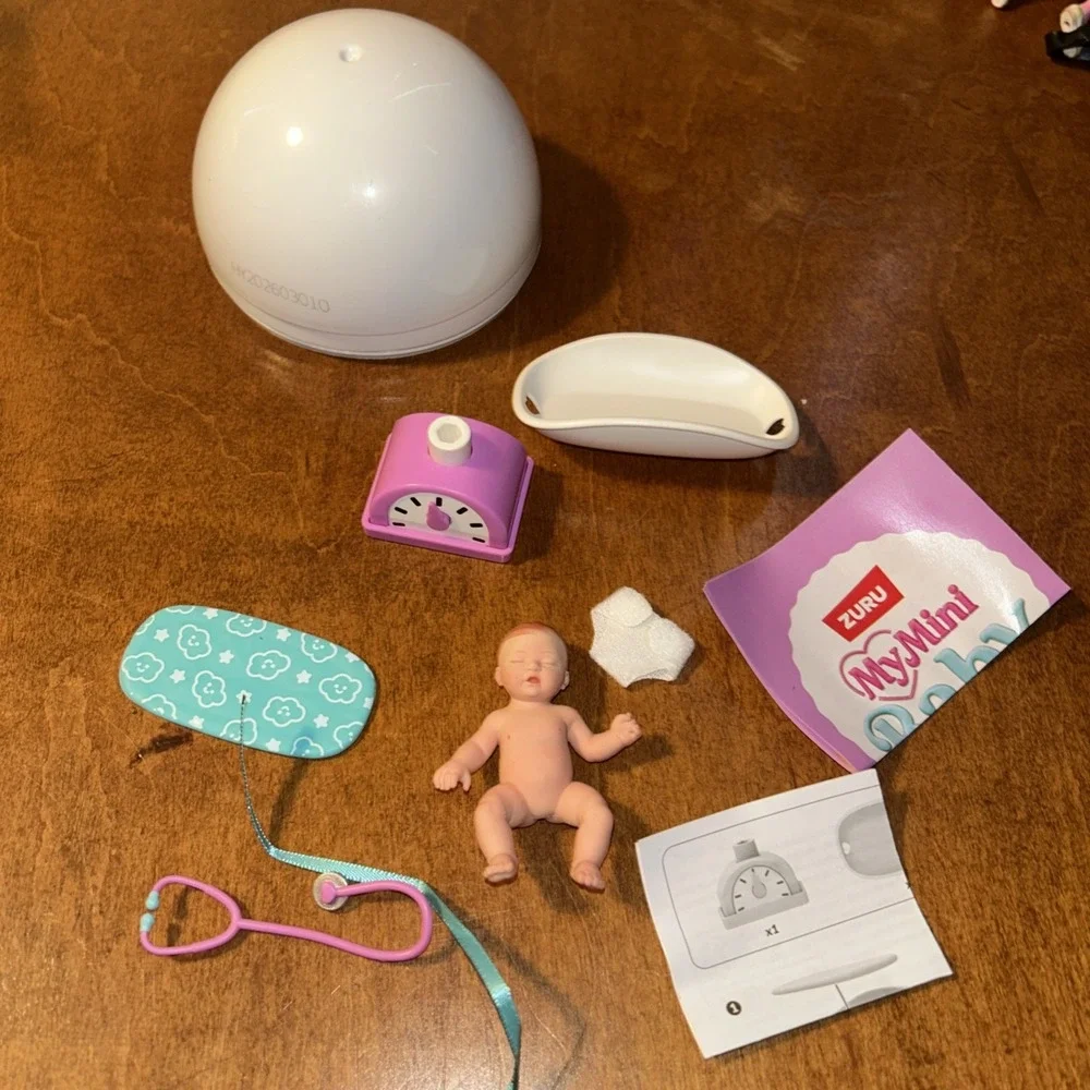 My Mini Baby Series 2 Doctor Office Teal & Purple Scale, Stethoscope COMPLETE B2